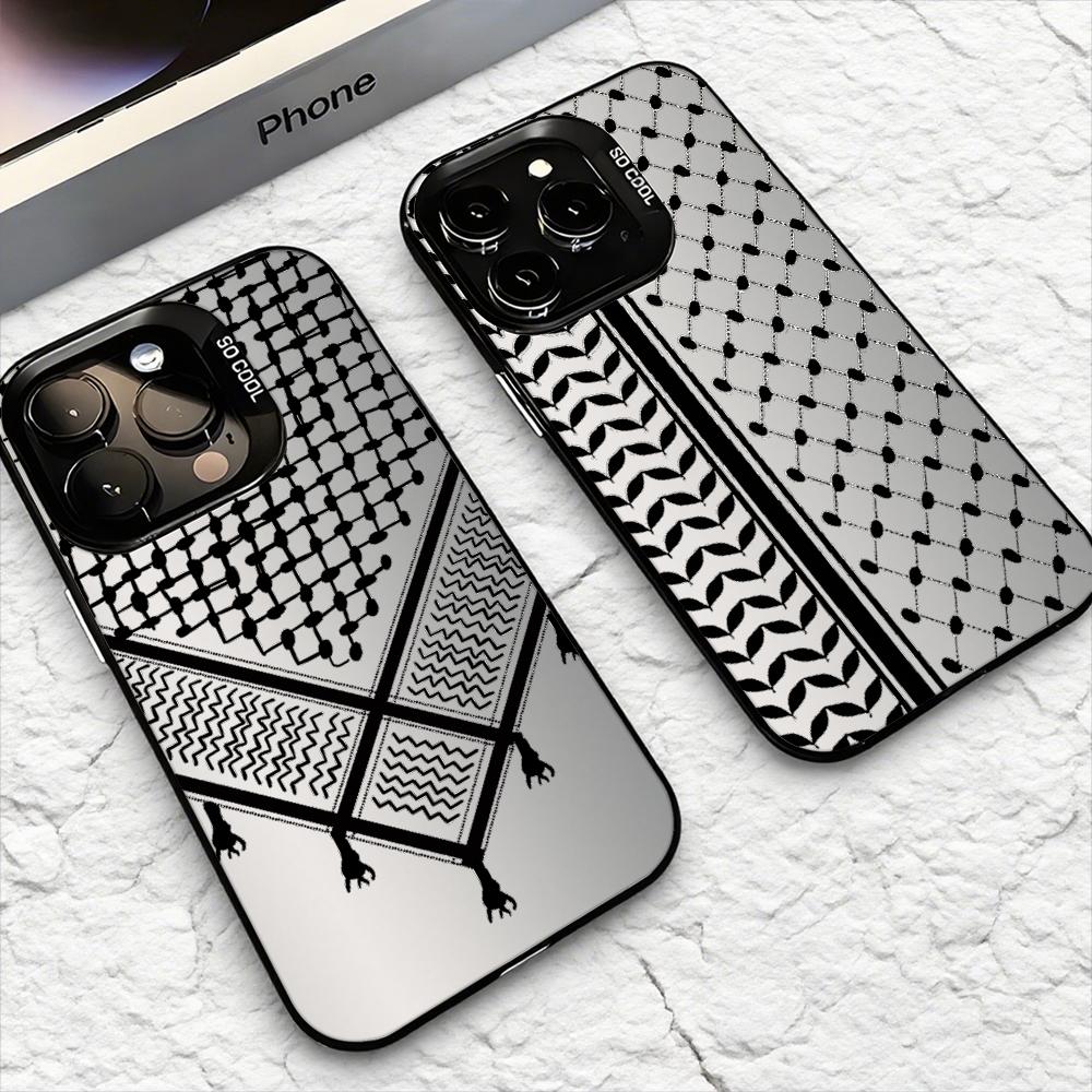 Apple Iphone 15 - Custodia per Telefono Keffiyeh P-Palestine per
