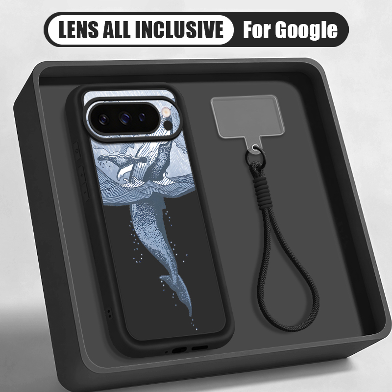 Google Pixel 8A - Custodia con cordino da polso e