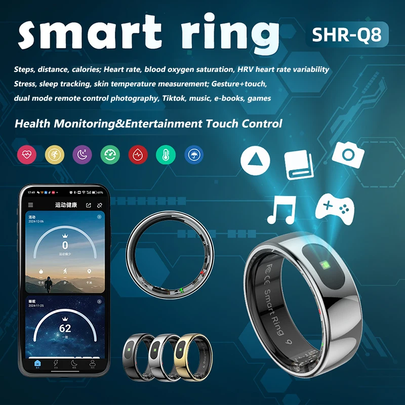 R08 Smart Ring Uomo Donna Cust - Temperature Ring Skin recensione e prezzo